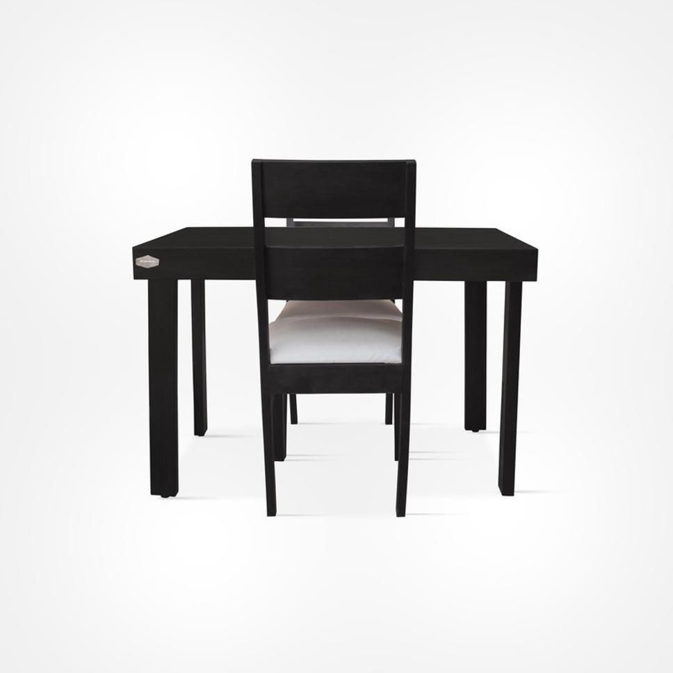 Solid Sheesham Wood 2 Seater Dining Table Set