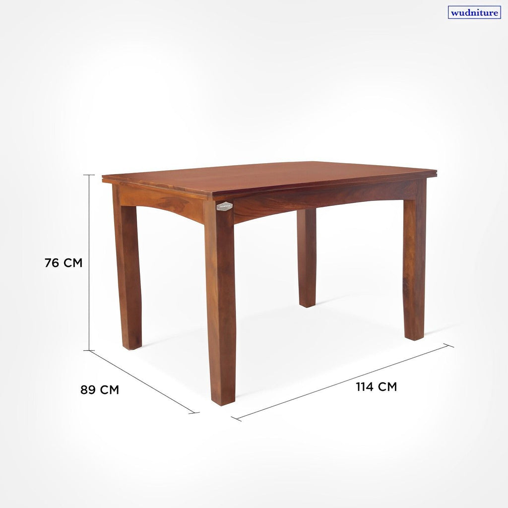 Sheesham Wood 4 Seater Dining Table Set