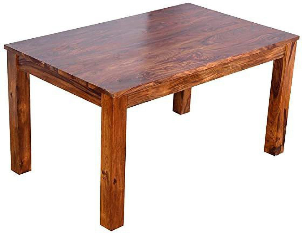 Sheesham Wood 6 Seater Rectangular Dining Table Set