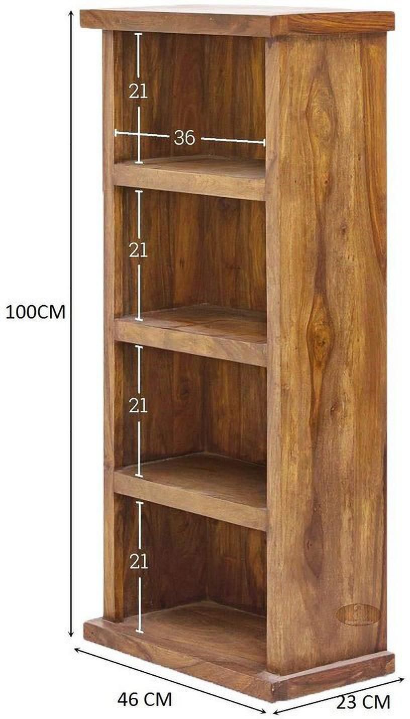 Sheesham Wood 4 Shelf Bookcase & Display Unit
