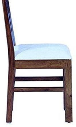 Solid Sheesham Wood Dining Chair Set of 2 with Cushion
