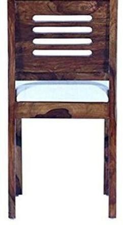 Solid Sheesham Wood Dining Chair Set of 2 with Cushion