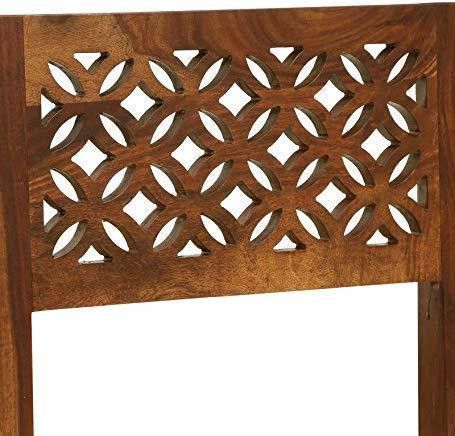 Solid Wood Dining Chair Set of 2 with Cushioned Seat