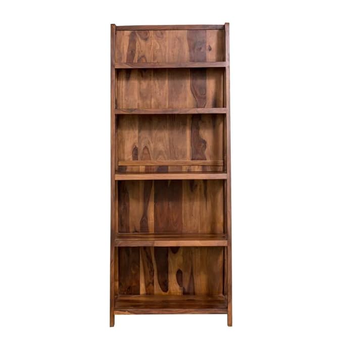 Solid Sheesham Wood Ladder Bookshelf