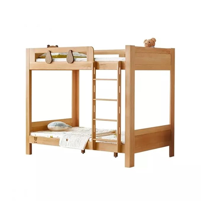 Solid Sheesham Wood Bunk Bed With Storage For Kids
