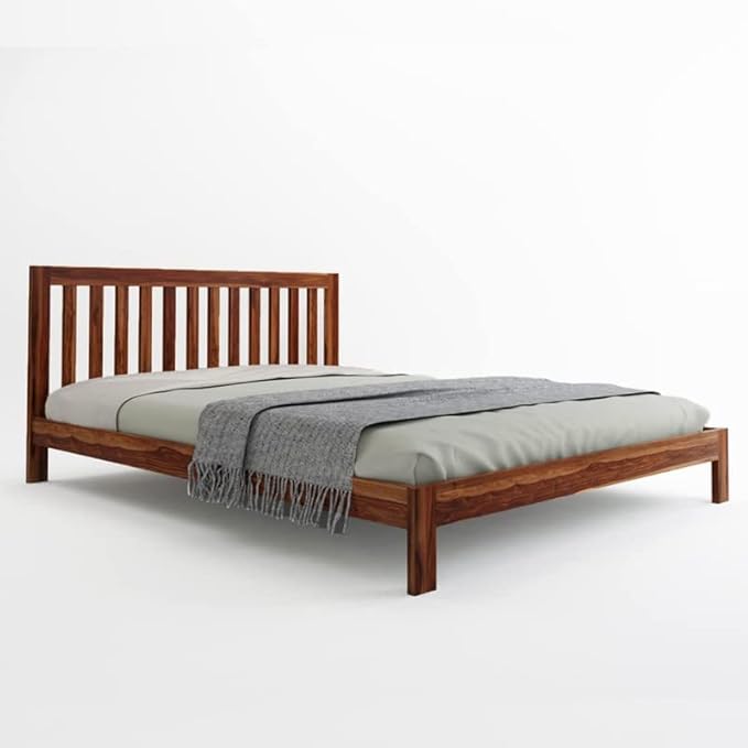 Solid Sheesham Wooden King Size Bed for Bedroom