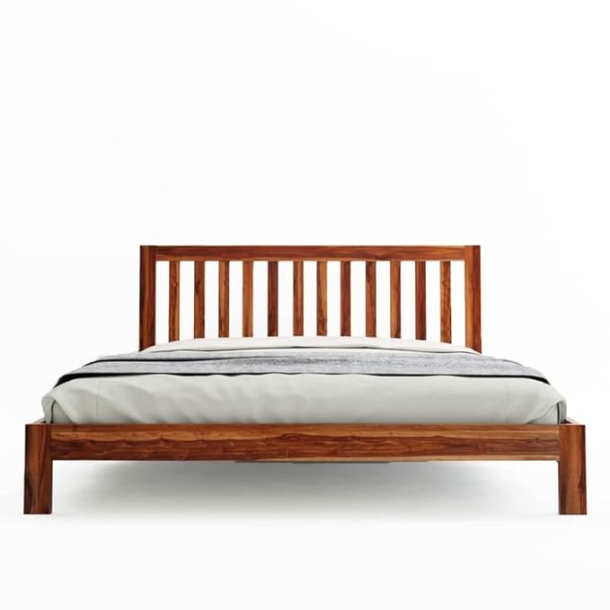 Solid Sheesham Wooden King Size Bed for Bedroom