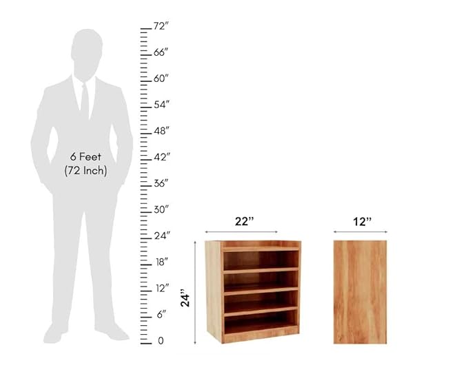 Solid Sheesham Wood Shoes Rack for Home