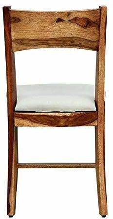 Sheesham Wood Mewar Dining Chair Set of 2 with Grey Cushion