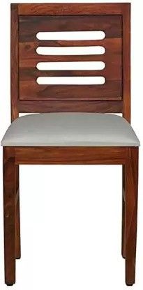 Solid Sheesham Wood Dining Chair Set of 2 with Cushion