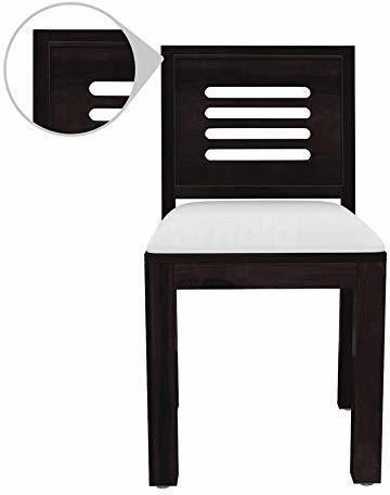 Solid Sheesham Wood Dining Chair Set of 2 with Cushion