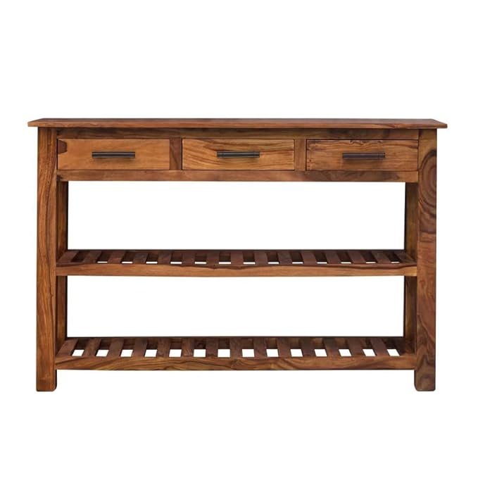 Solid Sheesham Wooden Console Table For Livingroom