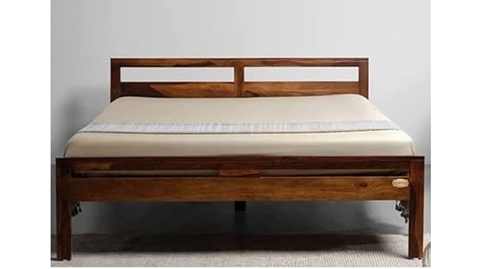 Solid Sheesham Wood Queen Bed