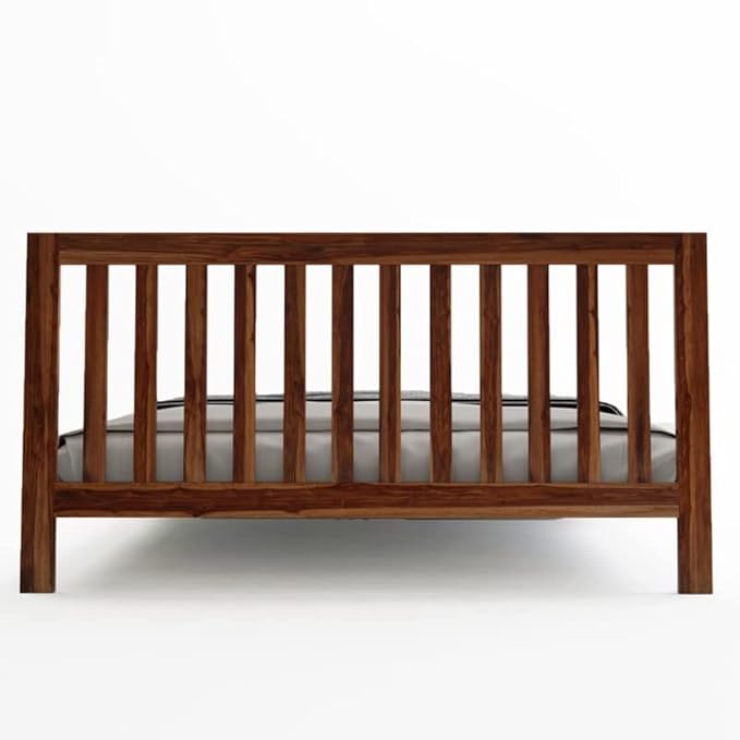 Solid Sheesham Wooden King Size Bed for Bedroom