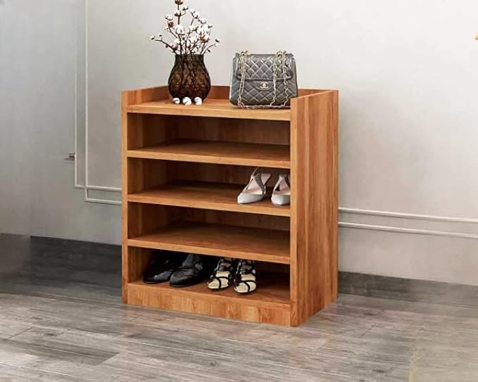 Solid Sheesham Wood Shoes Rack for Home