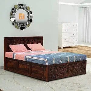 Solid Sheesham Wood King Size Bed