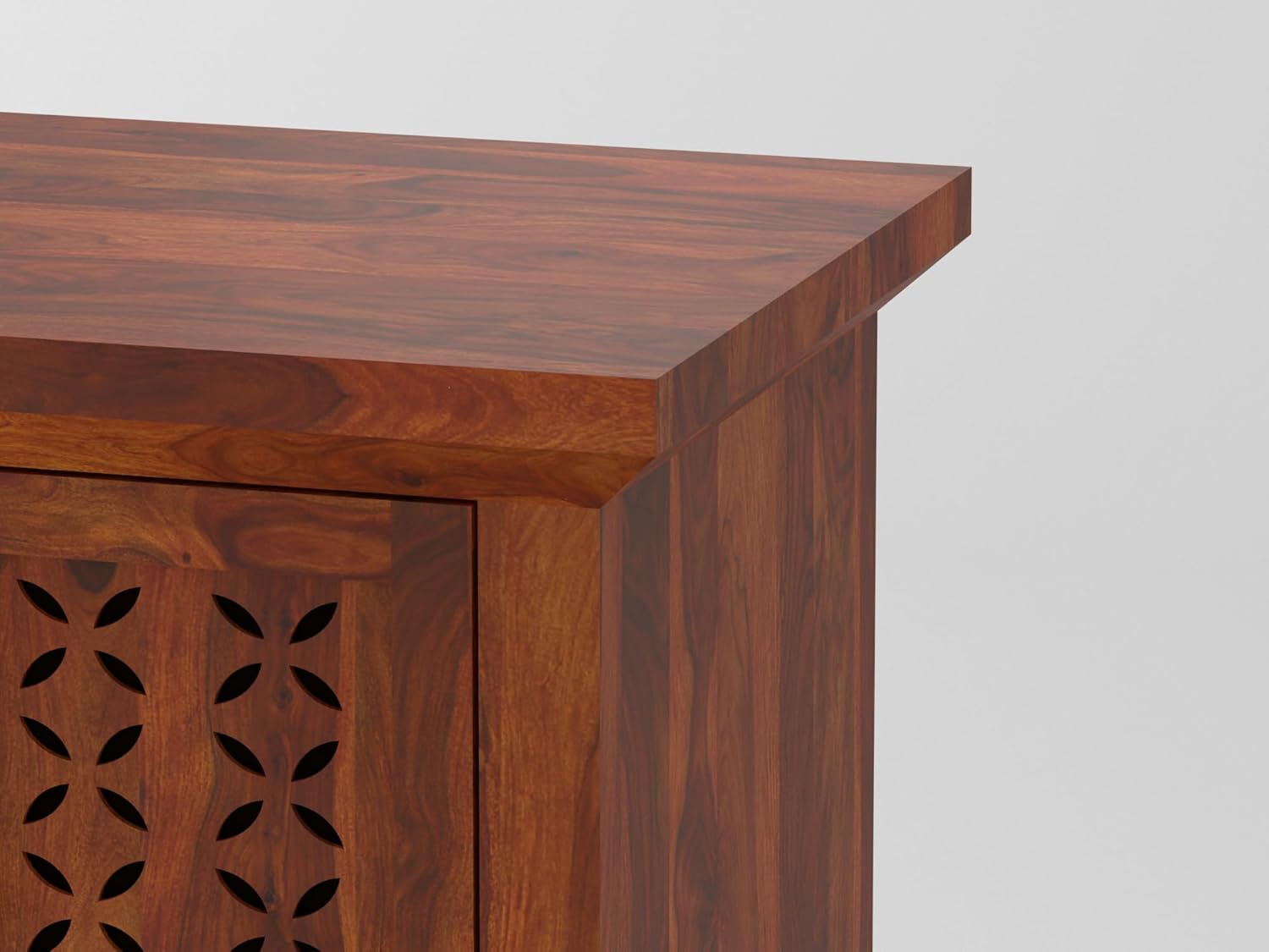 Compact Sheesham Wood Pooja Mandir with Drawers