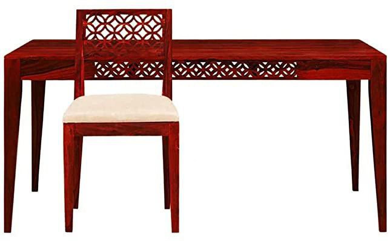 Sheesham Wood 6 Seater Dining Table Set with Chairs
