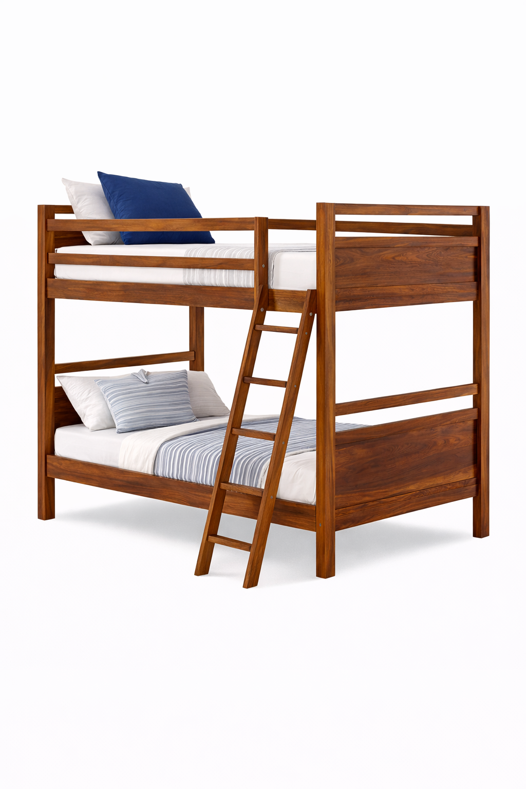 Solid Sheesham Wood Bunk Bed – Kids & Family Bed